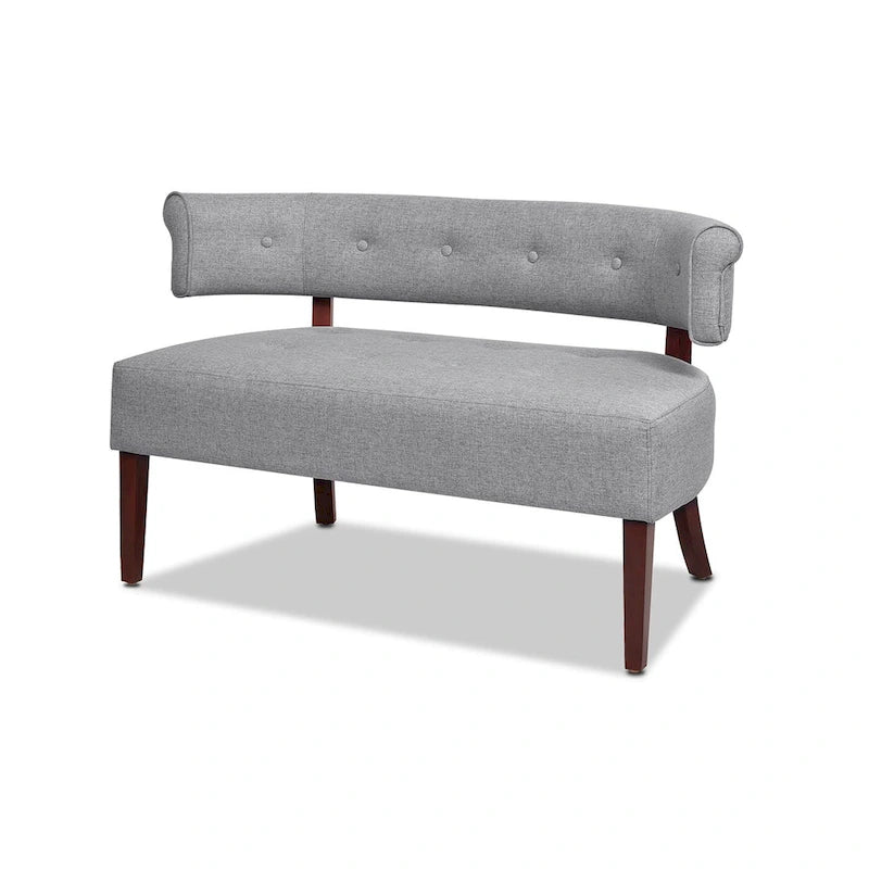 Jared 51 Modern Recessed Arm Tufted Bench Settee