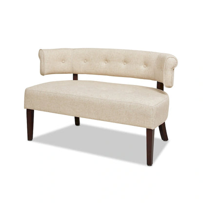 Jared 51 Modern Recessed Arm Tufted Bench Settee