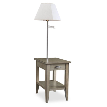 Leick Home Laurent One Drawer Swing Arm Lamp Side Table