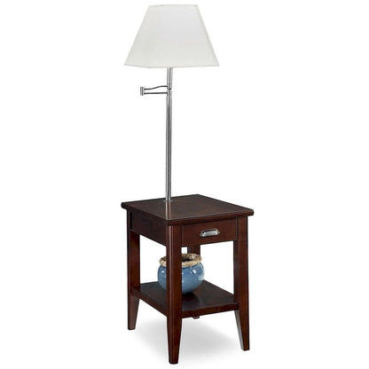 Leick Home Laurent One Drawer Swing Arm Lamp Side Table