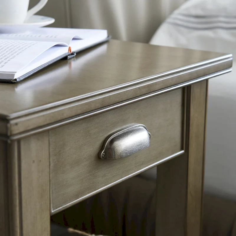 Leick Home Laurent One Drawer Swing Arm Lamp Side Table