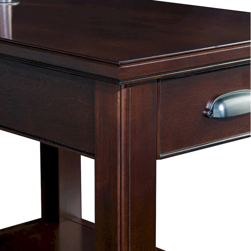 Leick Home Laurent One Drawer Swing Arm Lamp Side Table