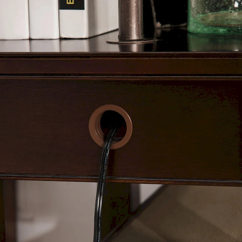 Leick Home Laurent One Drawer Swing Arm Lamp Side Table