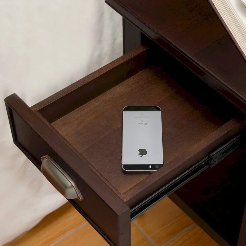 Leick Home Laurent One Drawer Swing Arm Lamp Side Table