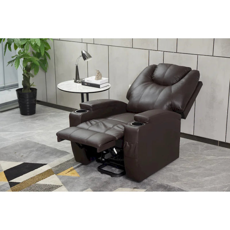Power Lift Recliner Chair PU Leather for Elderly