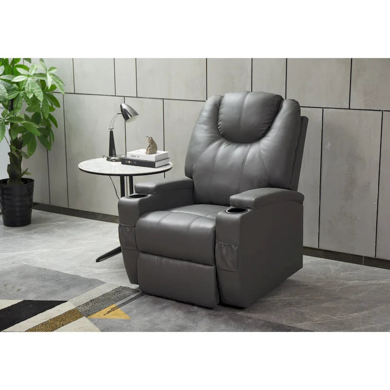 Power Lift Recliner Chair PU Leather for Elderly