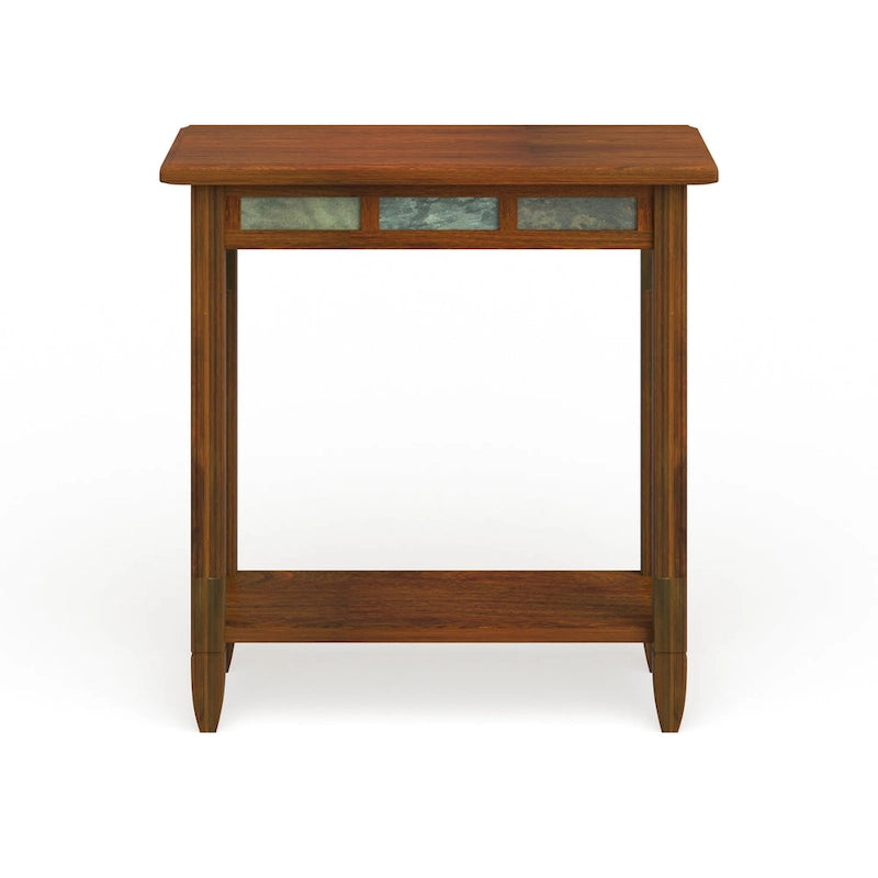 Leick Home Rustic Slate Side Table with USB-C Port