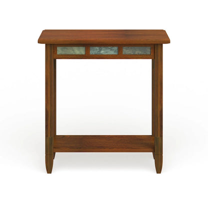 Leick Home Rustic Slate Side Table with USB-C Port