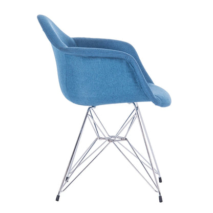 Porthos Home Upholstered Dining Armchairs w/ Metal Legs (Set of 2) - N/A