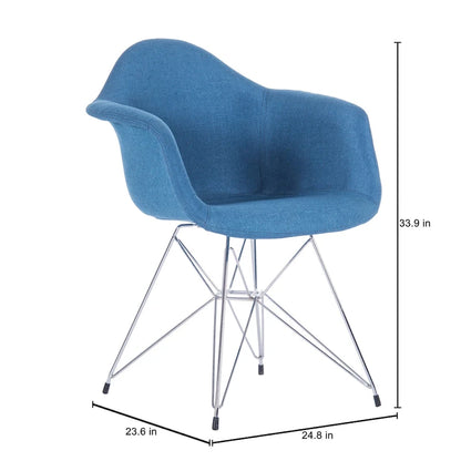 Porthos Home Upholstered Dining Armchairs w/ Metal Legs (Set of 2) - N/A