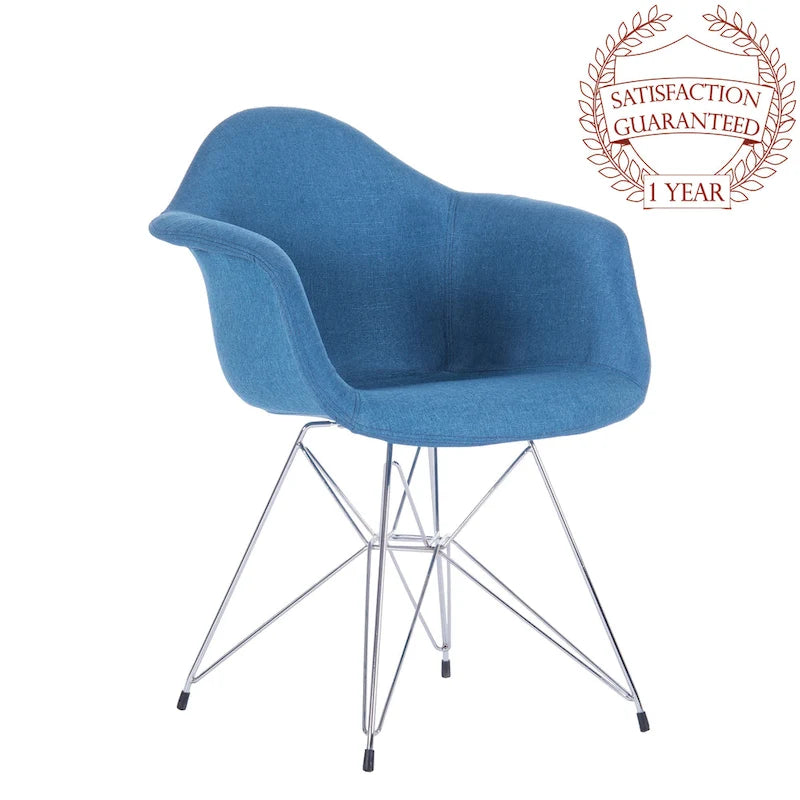 Porthos Home Upholstered Dining Armchairs w/ Metal Legs (Set of 2) - N/A