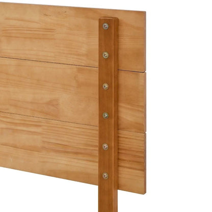 MUSEHOMEINC Solid Wood Headboard for Queen/King Size Bed with Flat Panel Design, Match with Our Floating Bed Frame, Teak