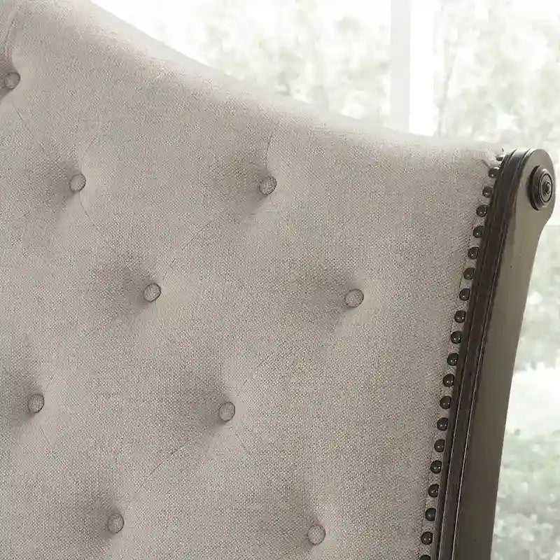 Steve Silver Raymond Rich Molasses Upholstered Sleigh Bed