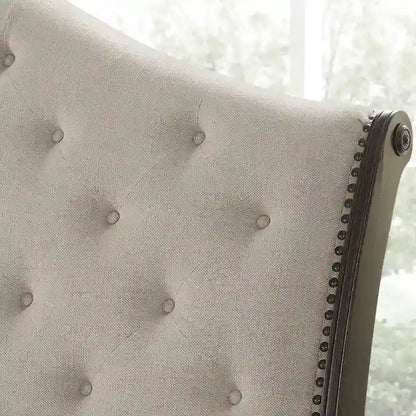 Steve Silver Raymond Rich Molasses Upholstered Sleigh Bed