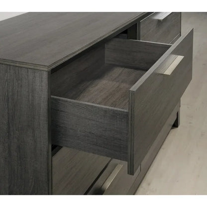 Roundhill Furniture Ioana 187 Antique Grey Wood Bed Room Set
