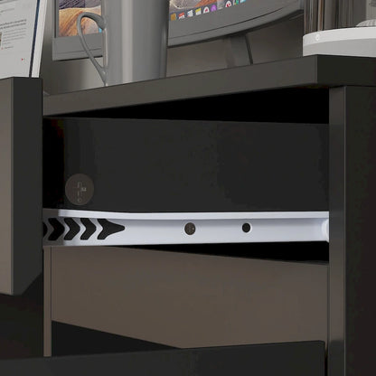 90.6W Spacious Double Desk Workstation w/Ample Storage for Two Table