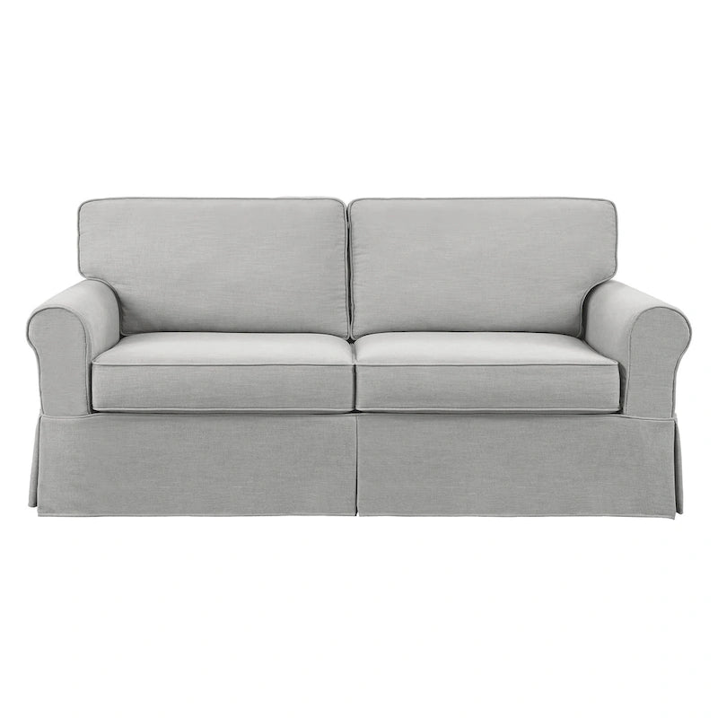Porch & Den Zuni Mid-century Slip Cover Sofa