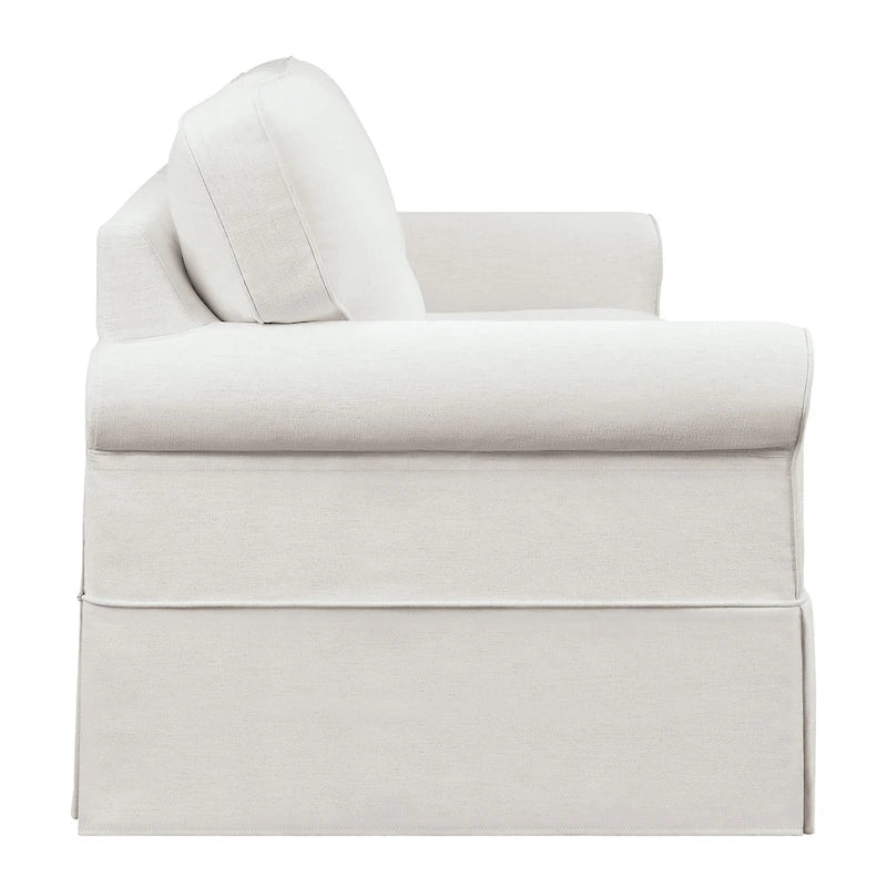 Porch & Den Zuni Mid-century Slip Cover Sofa