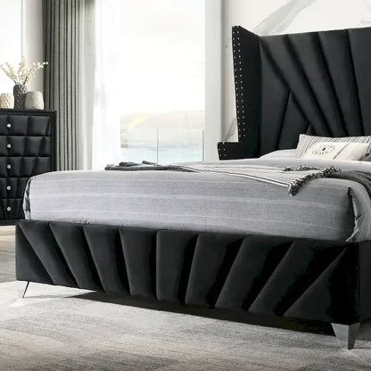 Furniture of America Ambrosia Traditional Fabric Upholstered Panel Bed
