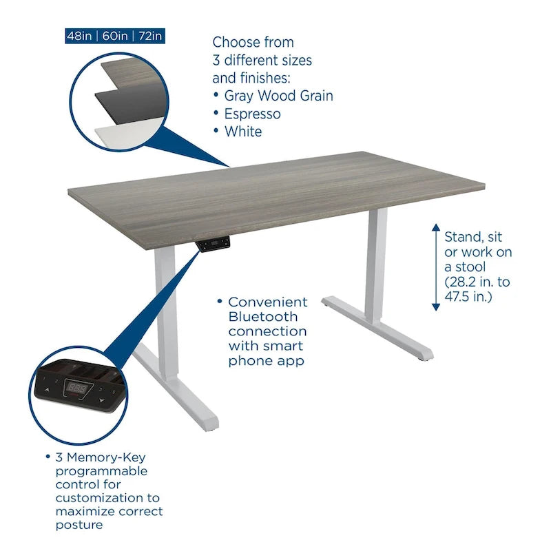 Bridgeport E-Lift Adjustable Height Pro-Desk
