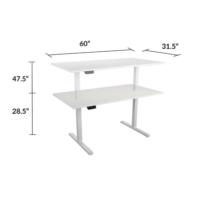 Bridgeport E-Lift Adjustable Height Pro-Desk