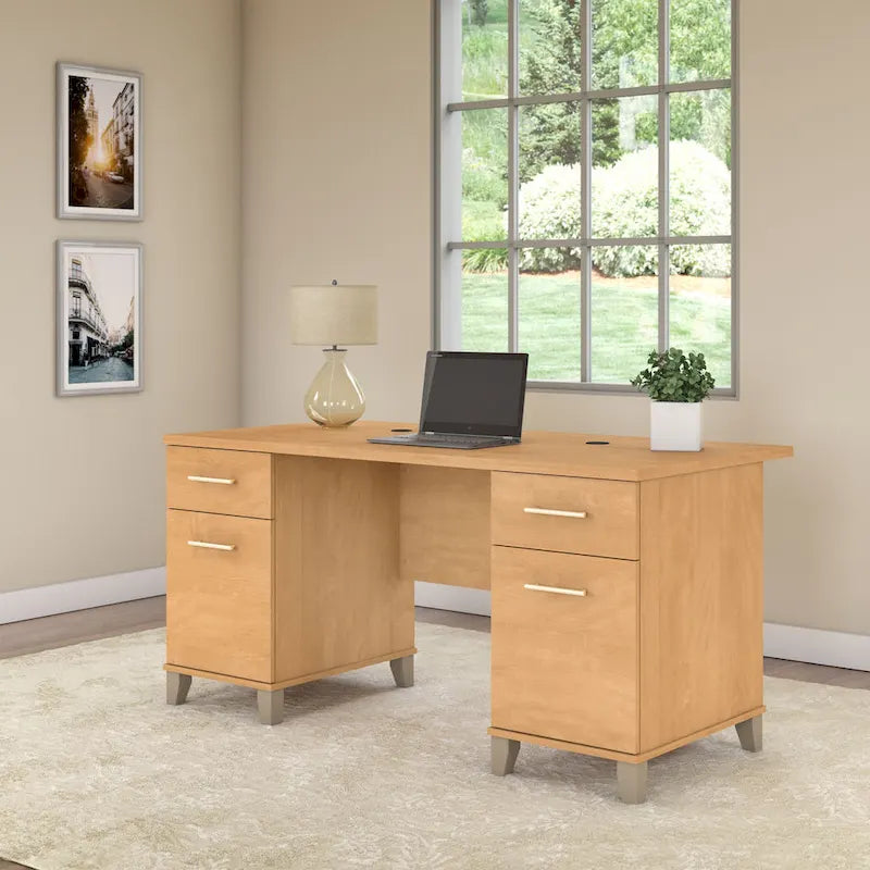  Somerset 60W Office Computer Desk with Drawers