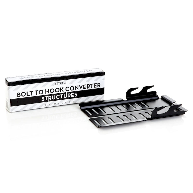 STRUCTURES By Malouf Bolt-On to Hook-On Conversion Bracket (Set of 2)