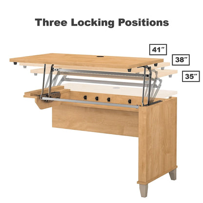 Somerset 72W 3 Position Sit to Stand L Shaped Desk by Bush Furniture