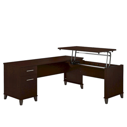Somerset 72W 3 Position Sit to Stand L Shaped Desk by Bush Furniture