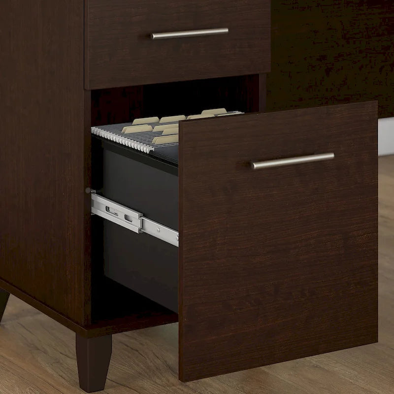 Somerset 72W 3 Position Sit to Stand L Shaped Desk by Bush Furniture