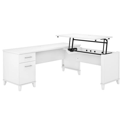 Somerset 72W 3 Position Sit to Stand L Shaped Desk by Bush Furniture
