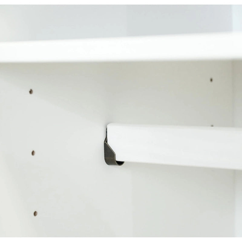 Palace Imports 100% Solid Wood Wall Closet System of Wardrobe Armoires with Mirrored, Louvered or Raised Panel Sliding Doors