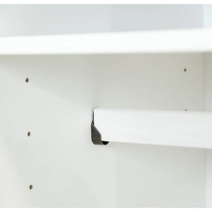 Palace Imports 100% Solid Wood Wall Closet System of Wardrobe Armoires with Mirrored, Louvered or Raised Panel Sliding Doors