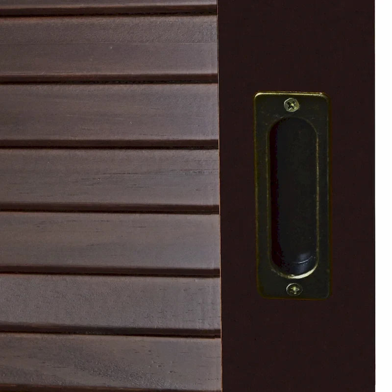 Palace Imports 100% Solid Wood Wall Closet System of Wardrobe Armoires with Mirrored, Louvered or Raised Panel Sliding Doors