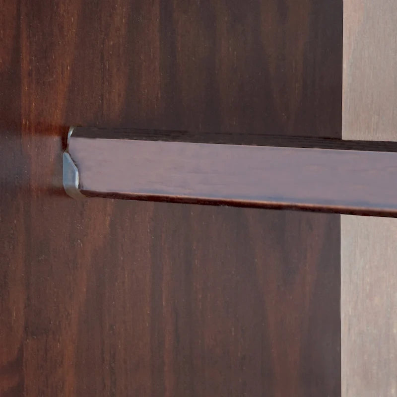 Palace Imports 100% Solid Wood Wall Closet System of Wardrobe Armoires with Mirrored, Louvered or Raised Panel Sliding Doors