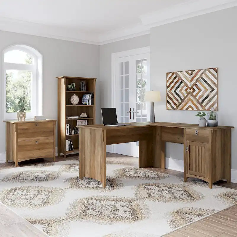 Salinas 3-piece Desk, Cabinet, and Bookcase Set by Bush Furniture
