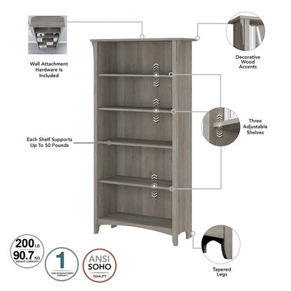 Salinas 3-piece Desk, Cabinet, and Bookcase Set by Bush Furniture