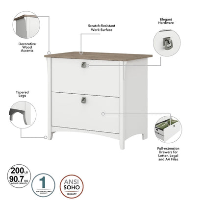 Salinas 3-piece Desk, Cabinet, and Bookcase Set by Bush Furniture