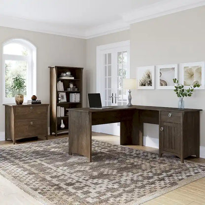 Salinas 3-piece Desk, Cabinet, and Bookcase Set by Bush Furniture