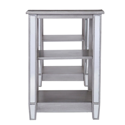 SEI Furniture Vedlin Mirrored Office Computer Desk