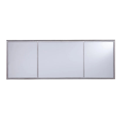 SEI Furniture Vedlin Mirrored Office Computer Desk