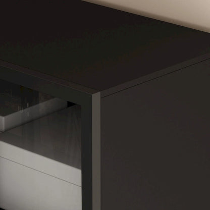 Glass Door Wardrobe Armoire Storage Closet with Light Display Cabinet