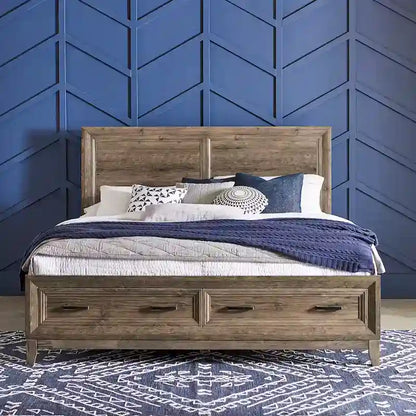 Ridgecrest Cobblestone King Storage Bed
