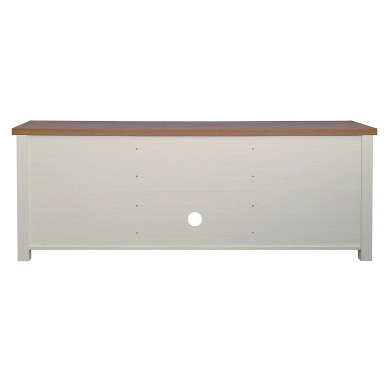 TV Stand for up to 80 TVs with 6 Open Storage Compartments - 65 inches