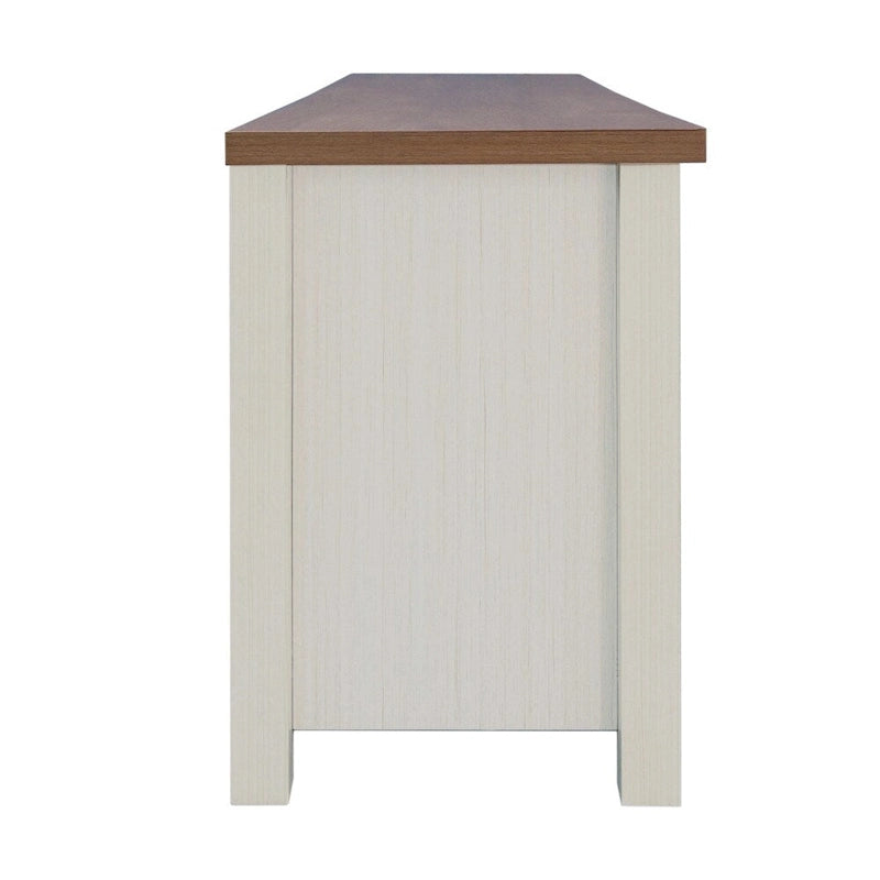 TV Stand for up to 80 TVs with 6 Open Storage Compartments - 65 inches