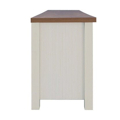 TV Stand for up to 80 TVs with 6 Open Storage Compartments - 65 inches