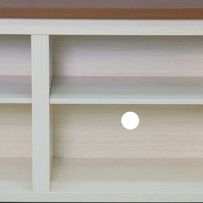 TV Stand for up to 80 TVs with 6 Open Storage Compartments - 65 inches