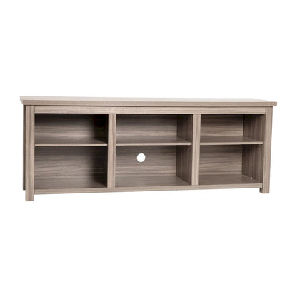 TV Stand for up to 80 TVs with 6 Open Storage Compartments - 65 inches