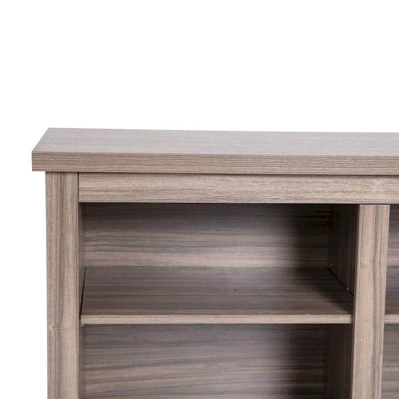 TV Stand for up to 80 TVs with 6 Open Storage Compartments - 65 inches