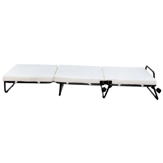 HomCom Folding Sofa Ottoman Lounge Bed Sleeper